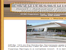 Tablet Screenshot of cypressspringsresort.com